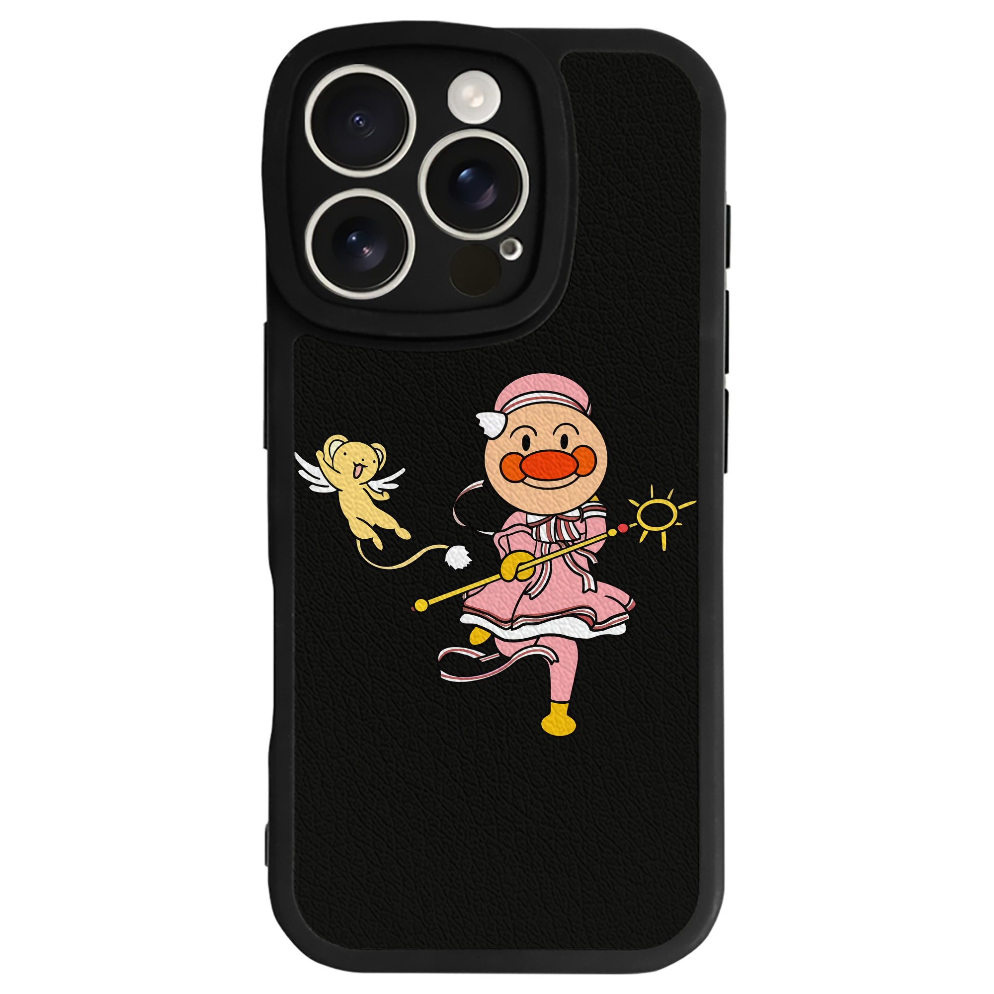 （画像用） アンパンマン Anpanman 【iPhone 16シリーズ対応】シリコンスマホケース（レザー調） 材質：シリコン